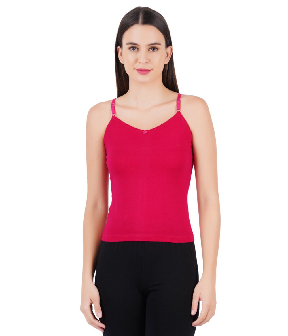 Women Adjustable Strap Colour Camisole Petals (2 PCs Pack) - Image 3